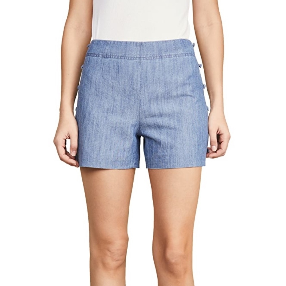 Club Monaco Light Blue High Waist Women's Shorts